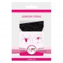 Bye Bra - Adhesive String Lace Finish Black One Size - Bye Bra