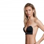 Bye Bra - Seamless U-Style Bra Cup A Black - Bye Bra