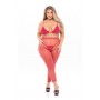 TALL ORDER 3PC LEGGING SET RED, PLUS SIZE - Pink Lipstick Lingerie