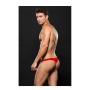 MICROFIBER LOWRISE ZIP THONG RED, L/XL - Envy Menswear