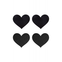 PEEKABOO PASTIES CLASSIC BLACK HEARTS