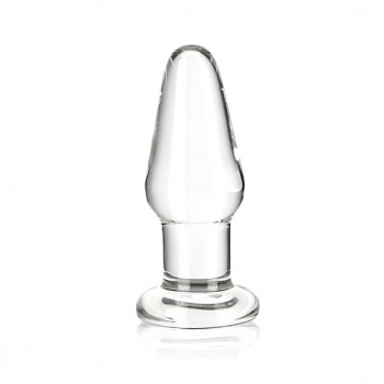 gläs Glass plug - Glas - Glass Butt Plug 8,9 cm