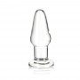 gläs Glass plug - Glas - Glass Butt Plug 8,9 cm - Glas