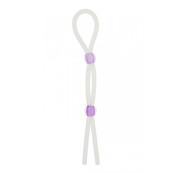 SILICONE LASSO COCK RING DUAL BEADS - NMC