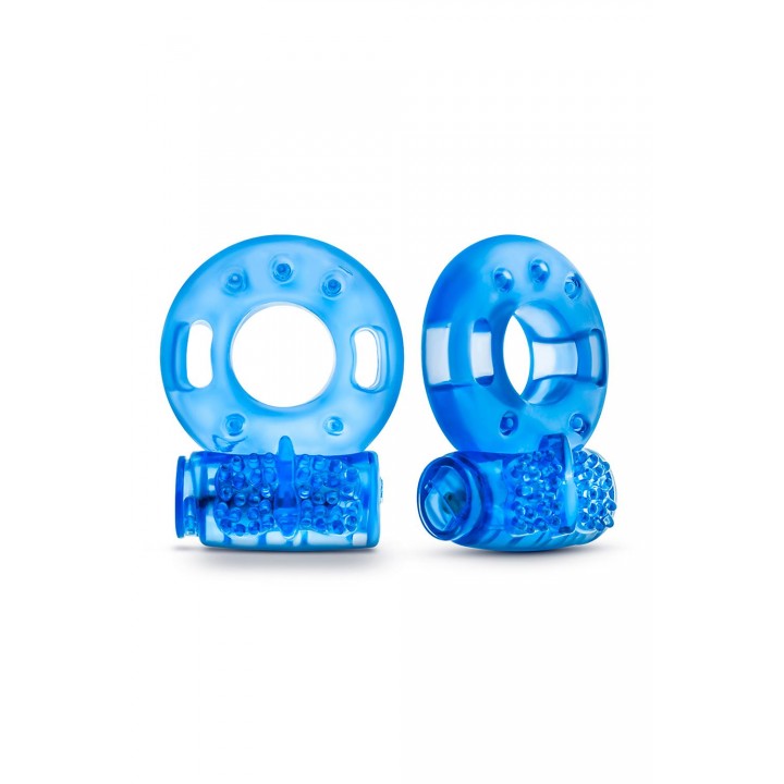 STAY HARD VIBRATING COCK RINGS 2PACK - Blush