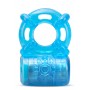STAY HARD 5 FUNCTION COCK RING BLUE - Blush