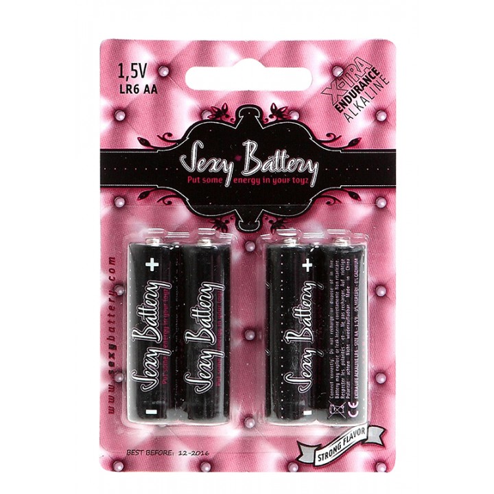 SEXY BATTERY ALKALINE 4PC. BLISTER AA - Sexy Battery