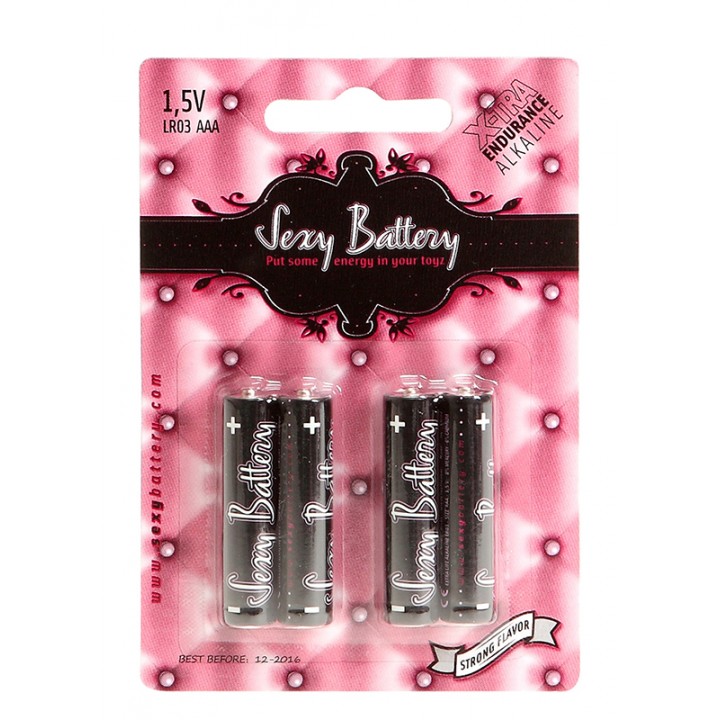 SEXY BATTERY ALKALINE 4PC. BLISTER AAA - Sexy Battery