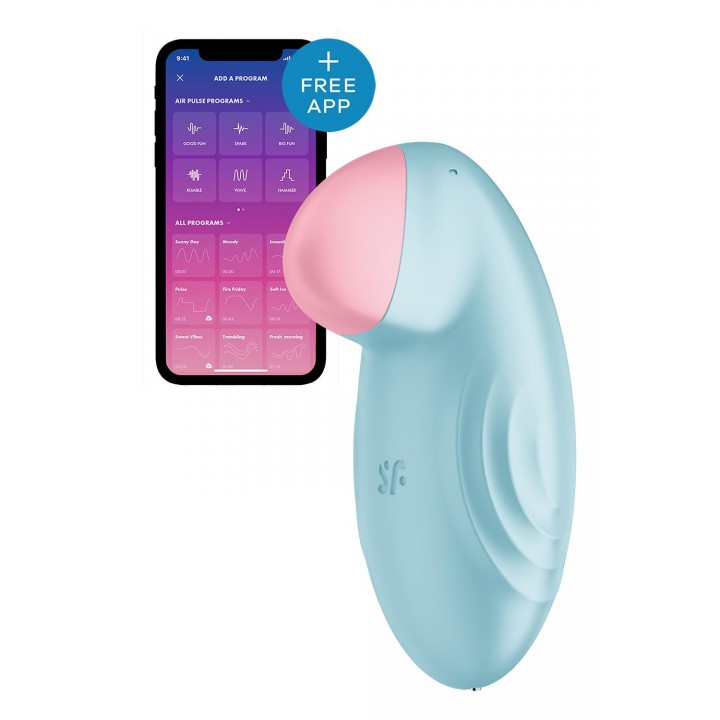 SATISFYER TROPICAL TIP LIGHT BLUE - Satisfyer