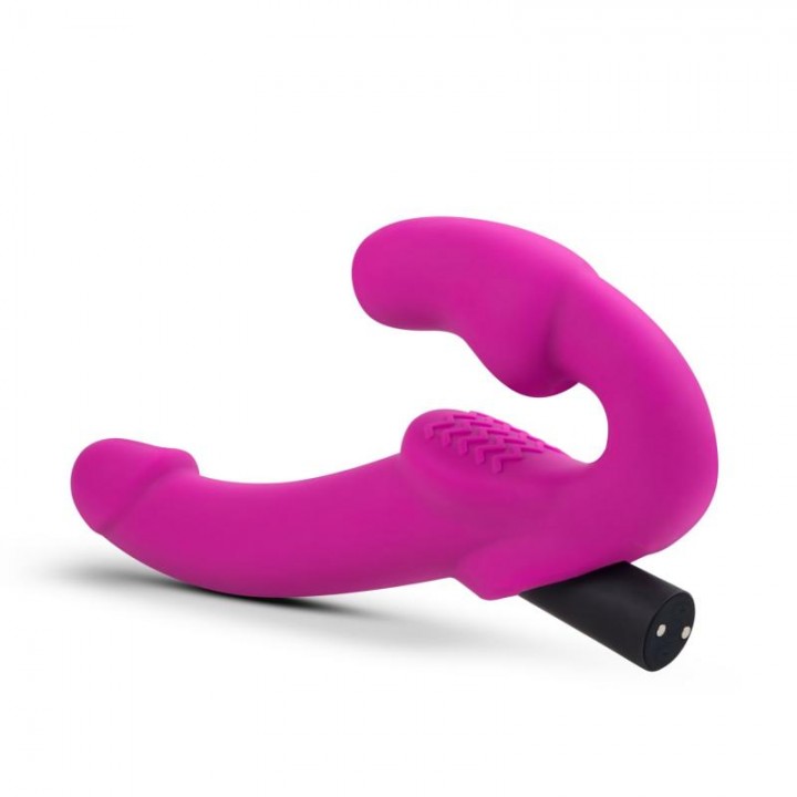 Temptasia - Estella Vibrating Strapless Strap-on - Pink - Temptasia