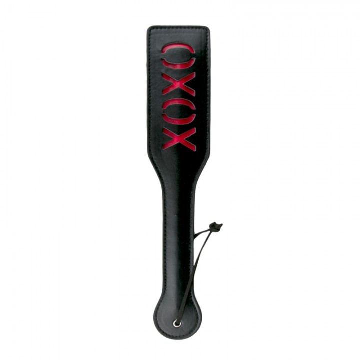 Black Leather Paddle - XOXO - Easytoys Fetish Collection