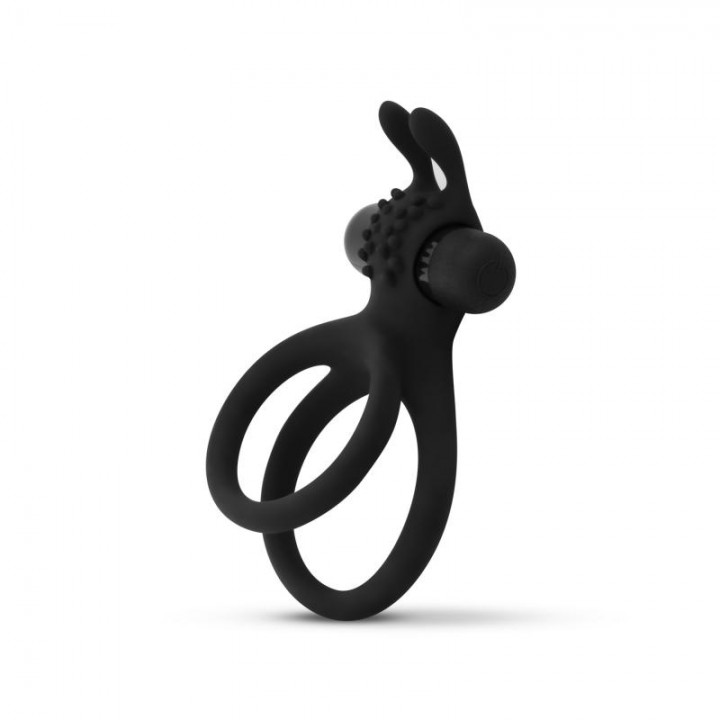 Share Ring - Double Vibrating Cock Ring with Rabbit Ears - Easytoys Men Only