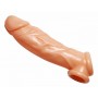 Realistic Flesh Penis Enhancer and Ball Stretcher - Size Matters