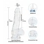 Crystal Addiction - Transparent Dildo - 18 cm - Addiction