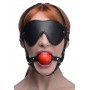 Kinky Adjustable Harness With Blindfold And Ball Gag - Strict