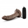 Dr. Skin - Dr. Dave Vibrator With Suction Cup - Chocolate - Dr Skin