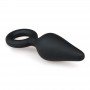 Black Buttplugs With Pull Ring - Small - Easytoys Anal Collection