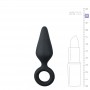 Black Buttplugs With Pull Ring - Small - Easytoys Anal Collection