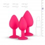 Silicone Butt Plug with Diamond - Pink - Easytoys Anal Collection