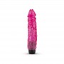 Jelly Supreme - Realistic Vibrator - Pink/Glitter - Easytoys Vibe Collection