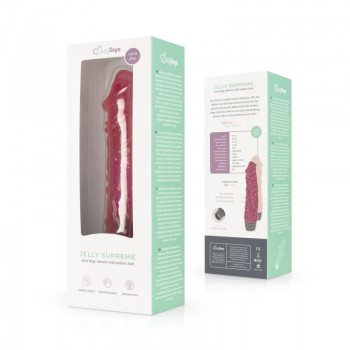 Jelly Supreme - Realistic Vibrator - Pink/Glitter