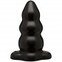 Triple Ripple Butt Plug - Large - Black - The Classics