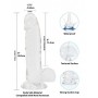 Crystal Addiction - Transparent Dildo - 19 cm - Addiction