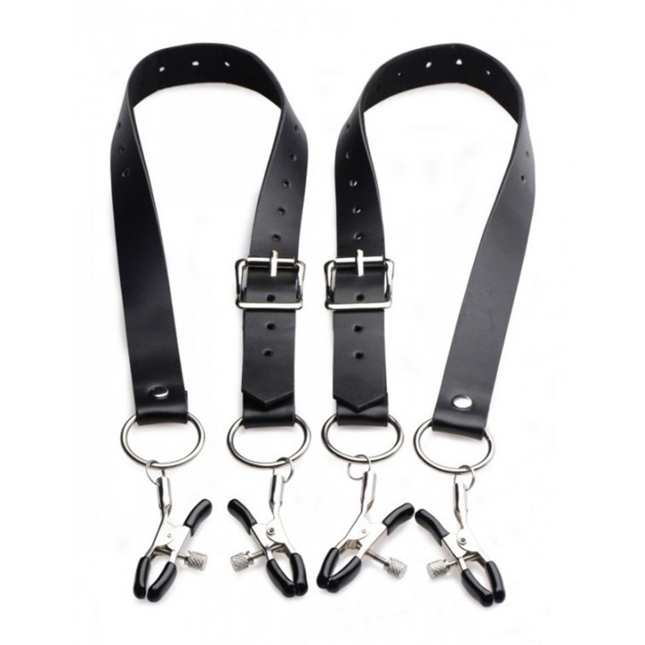 Spread Labia Spreader Straps with Clamps - Master Series