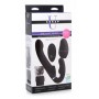 Swirl Vibrating Strapless Strap-On - Black - Strap U