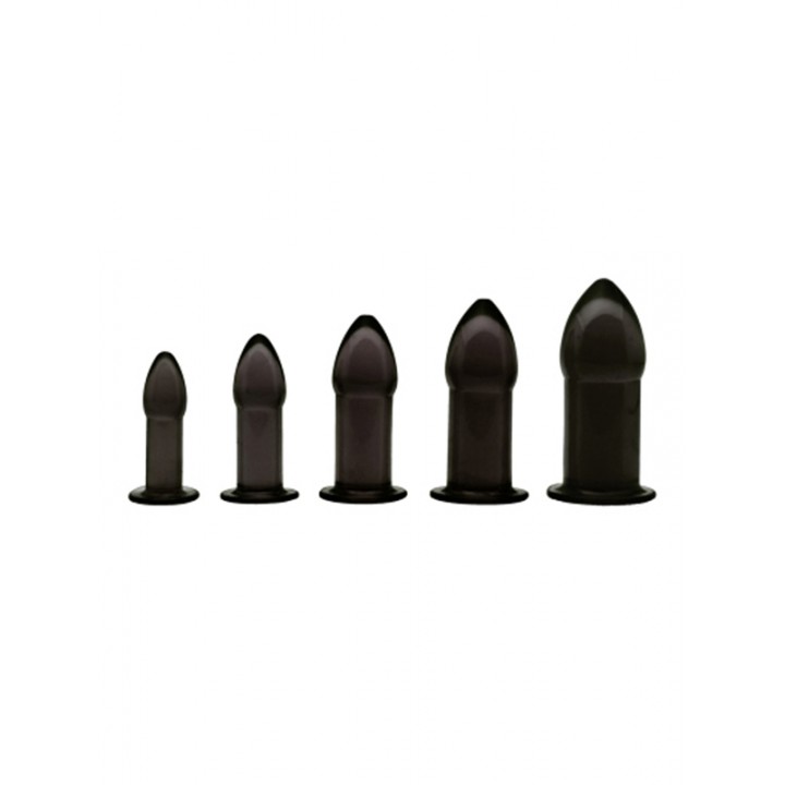 5 Piece Anal Trainer Set - Black - Master Series