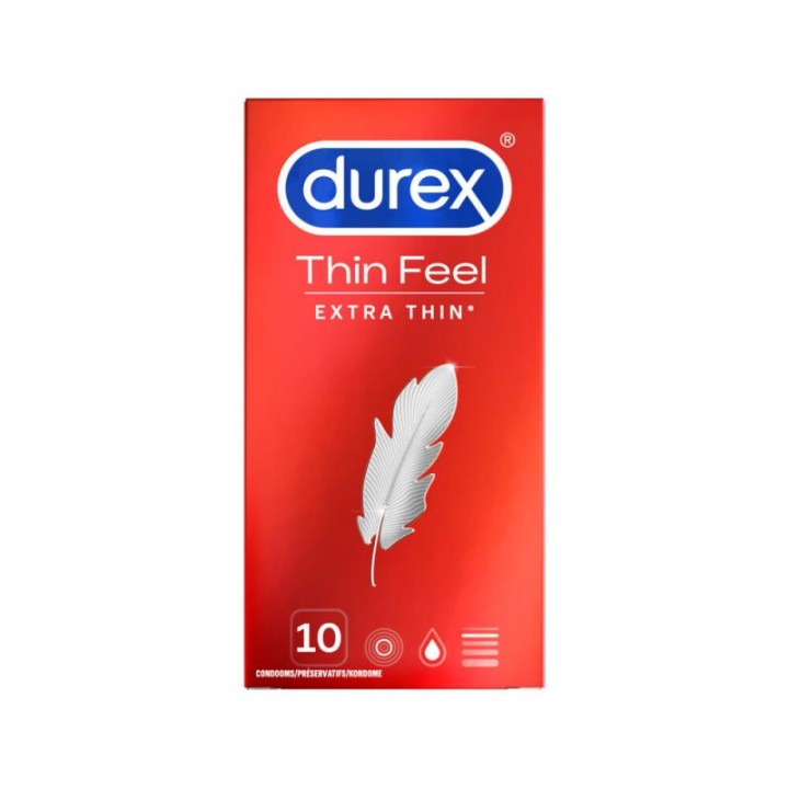 Durex Thin Feel Extra Thin - 10 Count - Durex