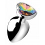 Rainbow Heart Butt Plug - Large - Booty Sparks