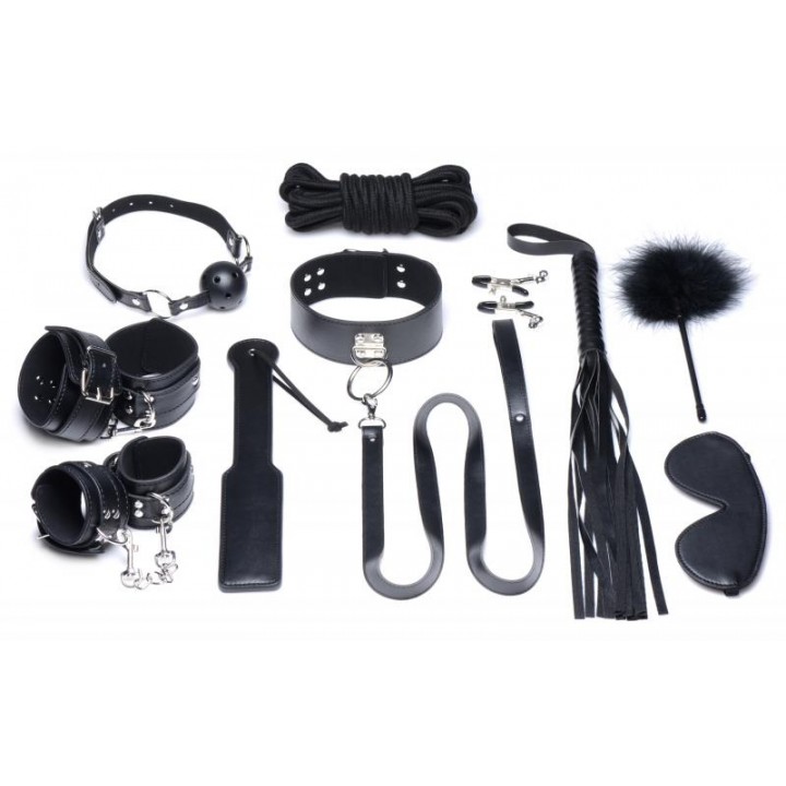 10-piece Luxury Bondage Set - Strict