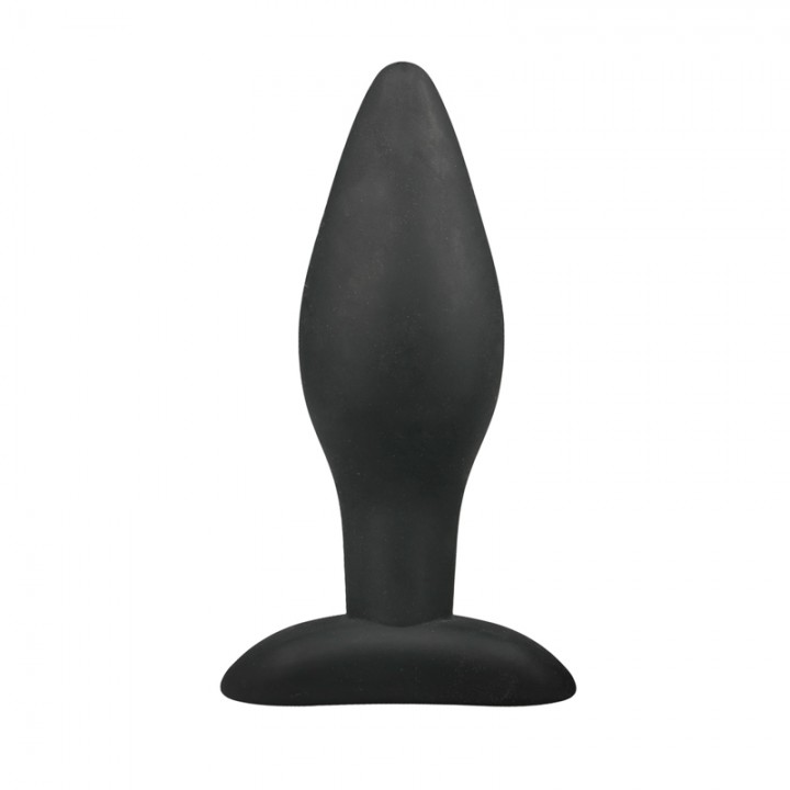 Medium Black Silicone Buttplug - Easytoys Anal Collection