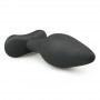Medium Black Silicone Buttplug - Easytoys Anal Collection