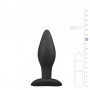 Medium Black Silicone Buttplug - Easytoys Anal Collection