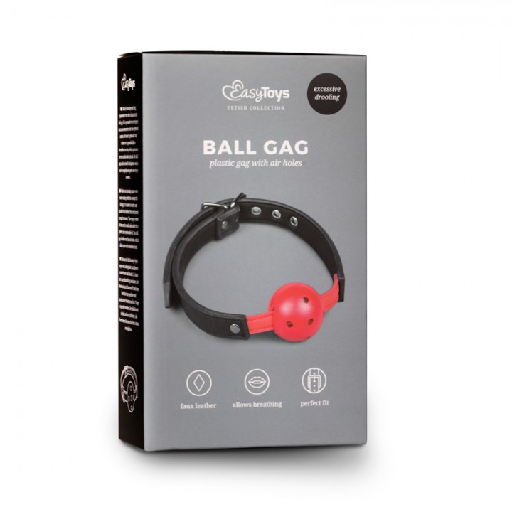 Ball Gag With PVC Ball - Red - Easytoys Fetish Collection