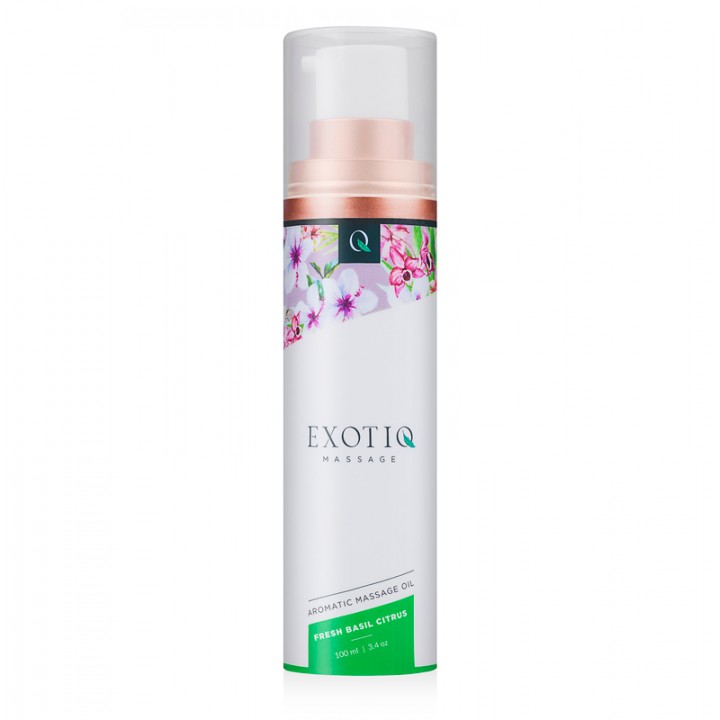 Exotiq Massage Oil Basil Citrus - 100 ml - Exotiq