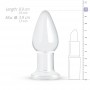 Clear Glass Buttplug - Gildo