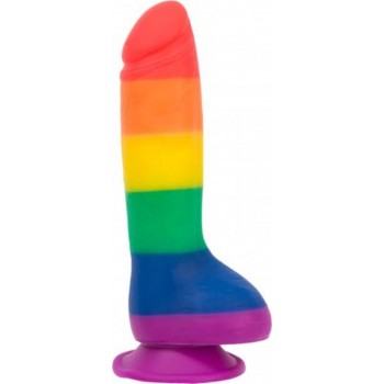 Addiction - Justin Rainbow Silicone Dildo - 19 cm