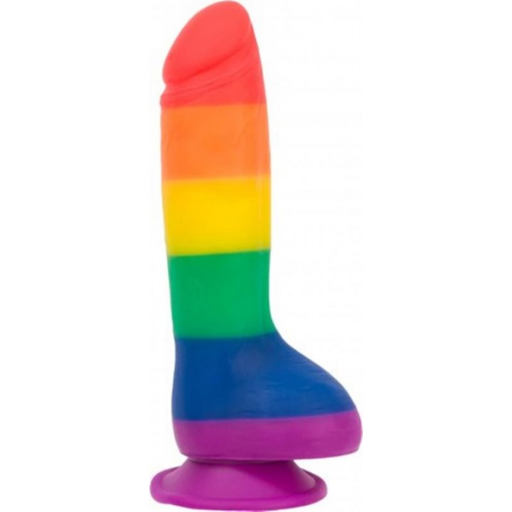 Addiction - Justin Rainbow Silicone Dildo - 19 cm - Addiction