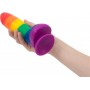 Addiction - Justin Rainbow Silicone Dildo - 19 cm - Addiction