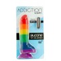 Addiction - Justin Rainbow Silicone Dildo - 19 cm - Addiction