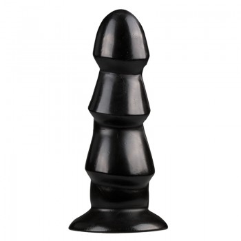 Black Anal Dildo With Ridges