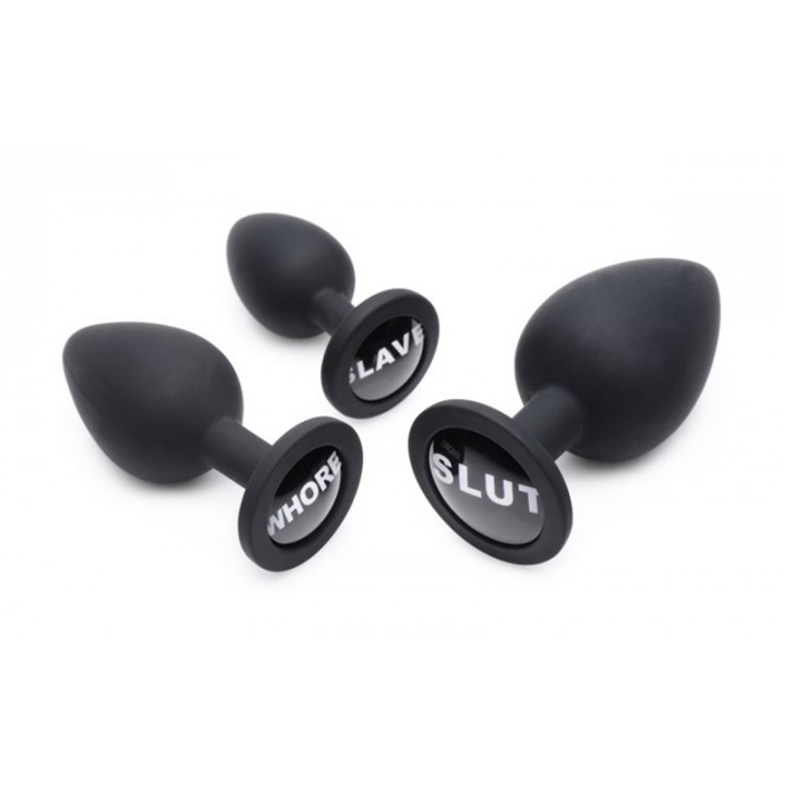 Dirty Words Anal Plug Set - Master Series