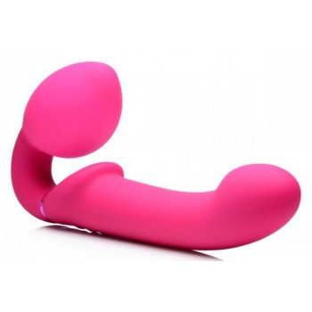 G-Pulse Vibrating Strapless Dildo With Remote Control - Pink