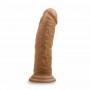 Dr. Skin - Realistic Dildo With Suction Cup 8'' - Mocha - Dr Skin