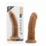 Dr. Skin - Realistic Dildo With Suction Cup 8'' - Mocha - Dr Skin