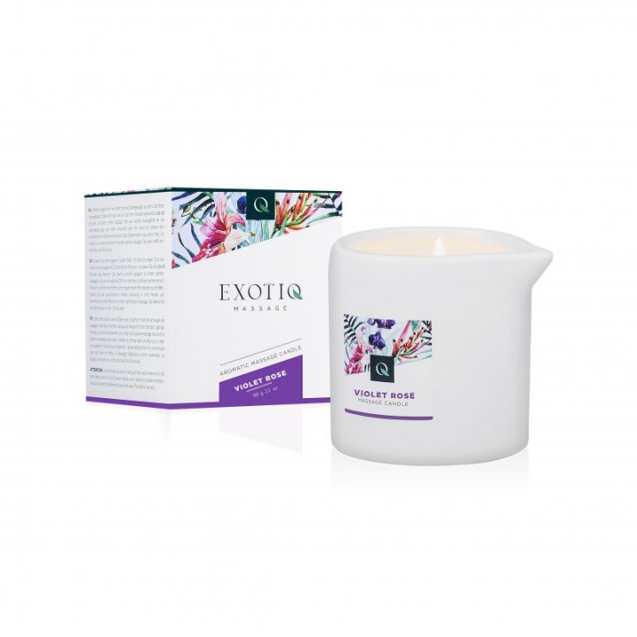 Exotiq Massage Candle Violet Rose - 60g - Exotiq