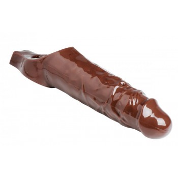 Really Ample Penis Enhancer Sheath - Brown